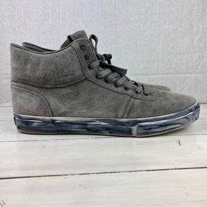 - 486esa Unnown gray suede lace up high top sneakers men size 13